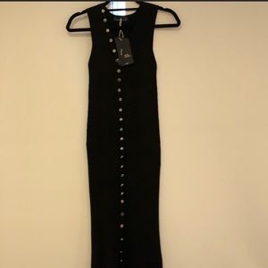 NWT Button down, Zara Knit Dress! NAVY BLUE. SMALL